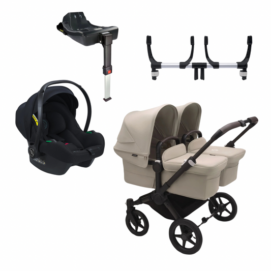 Bugaboo Donkey 5 Twin Pushchair with 2 Avionaut Cosmo Smart & 2 Dock2 Isofix Base