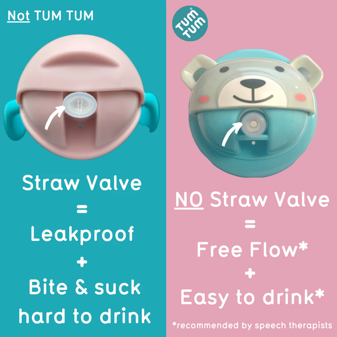 Tum Tum Tippy Up Weighted Straw Cup - Betsy Bear Small 200ml