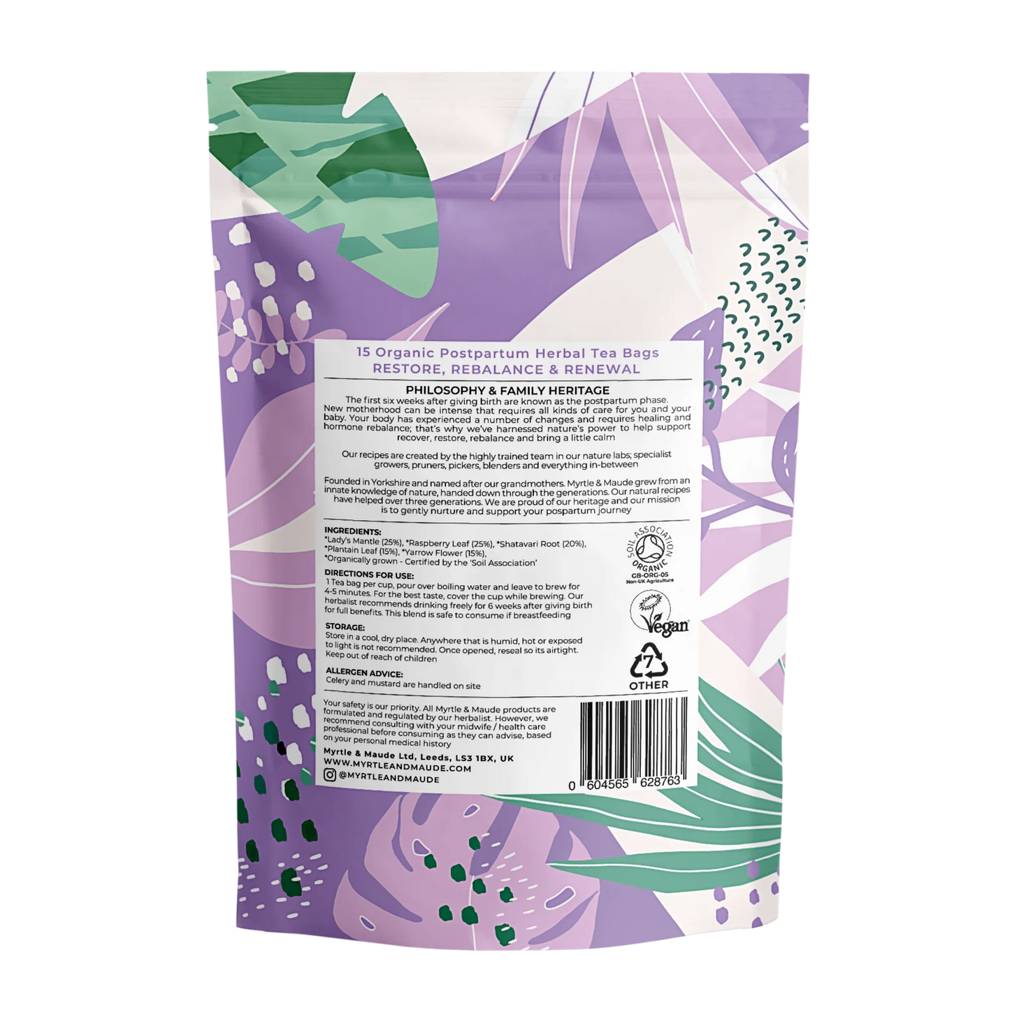 Myrtle & Maude Organic Postpartum Recovery Tea image 1