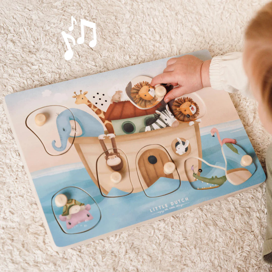 Little Dutch Wooden Sound Puzzle - Noah’s Ark image 3