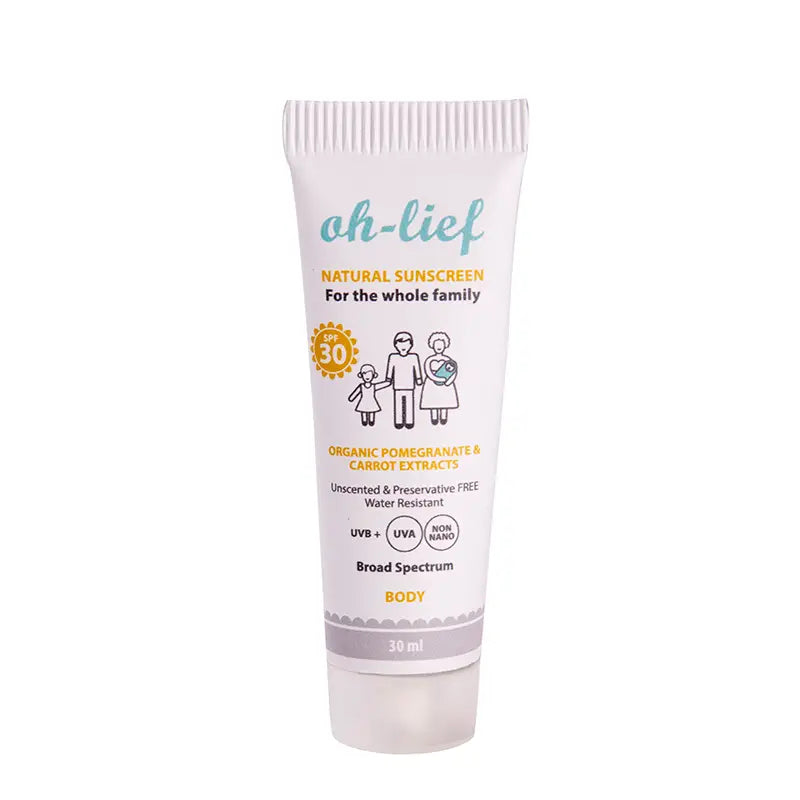 Oh-Lief Natural Body Sunscreen 30ml image 0