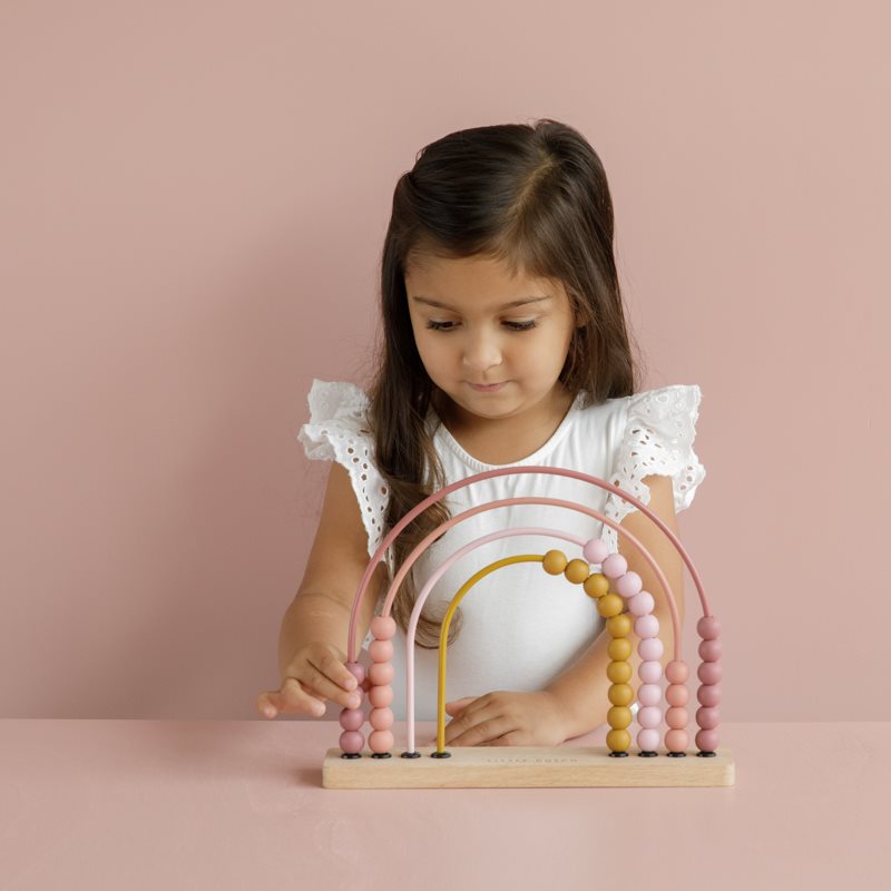 Little Dutch Rainbow Abacus Pink image 1