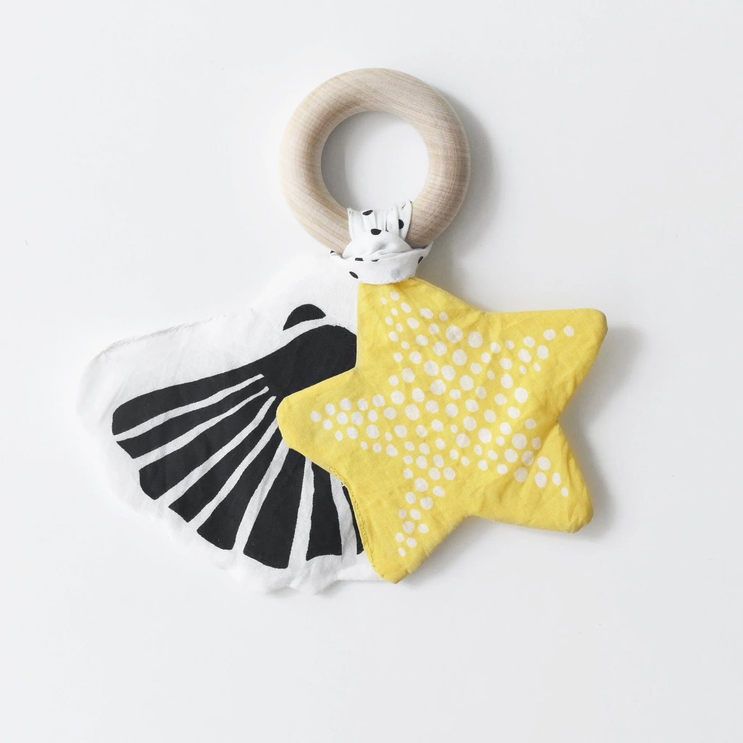 Wee Gallery Crinkle Teether Starfish Toy