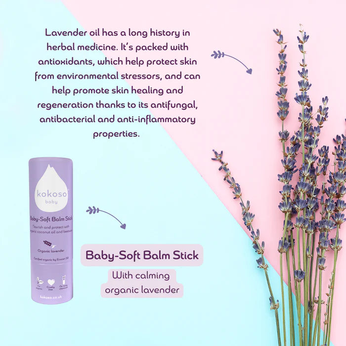 Kokoso Baby-Soft Balm Stick Organic Lavender image 4