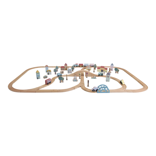 Little Dutch Railway Train Set XL Starter Set image 0