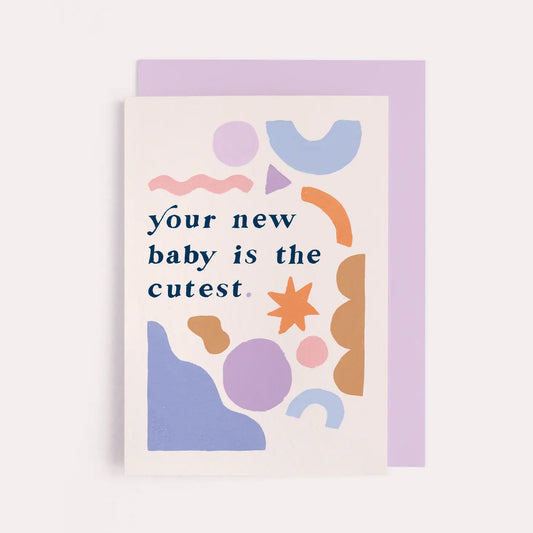 Sister Paper Co Cutest New Baby Card image 0