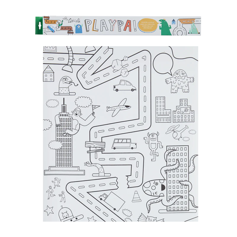 Olli Ella Playpa Colouring Roll - Monsters Take Over image 0