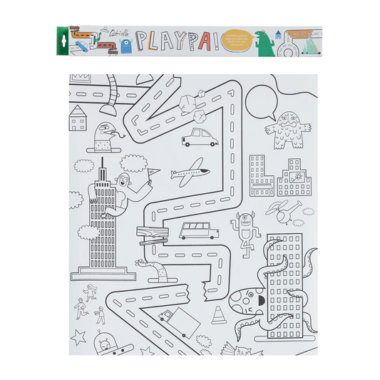 Olli Ella Playpa Colouring Roll - Monsters Take Over image 0