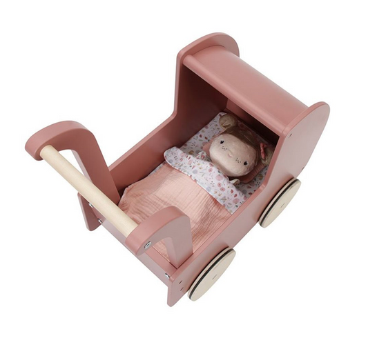 Little Dutch Wooden Pram With Doll image 0