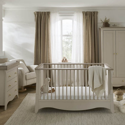 CuddleCo Clara 3 Piece Nursery Furniture Set - Cashmere & Ash