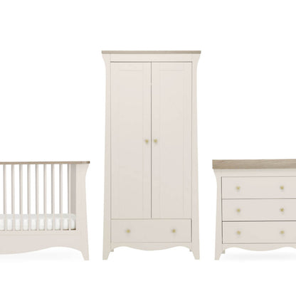 CuddleCo Clara 3 Piece Nursery Furniture Set - Cashmere & Ash