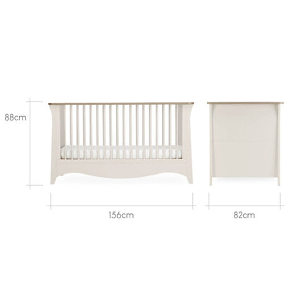 CuddleCo Clara 3 Piece Nursery Furniture Set - Cashmere & Ash