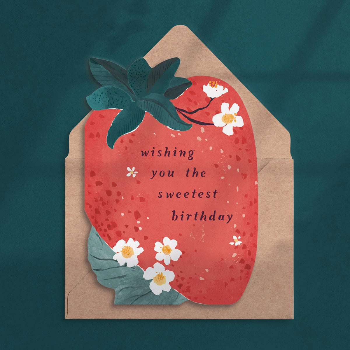 Sister Paper Co Sweet Strawberry Birthday Card image 2