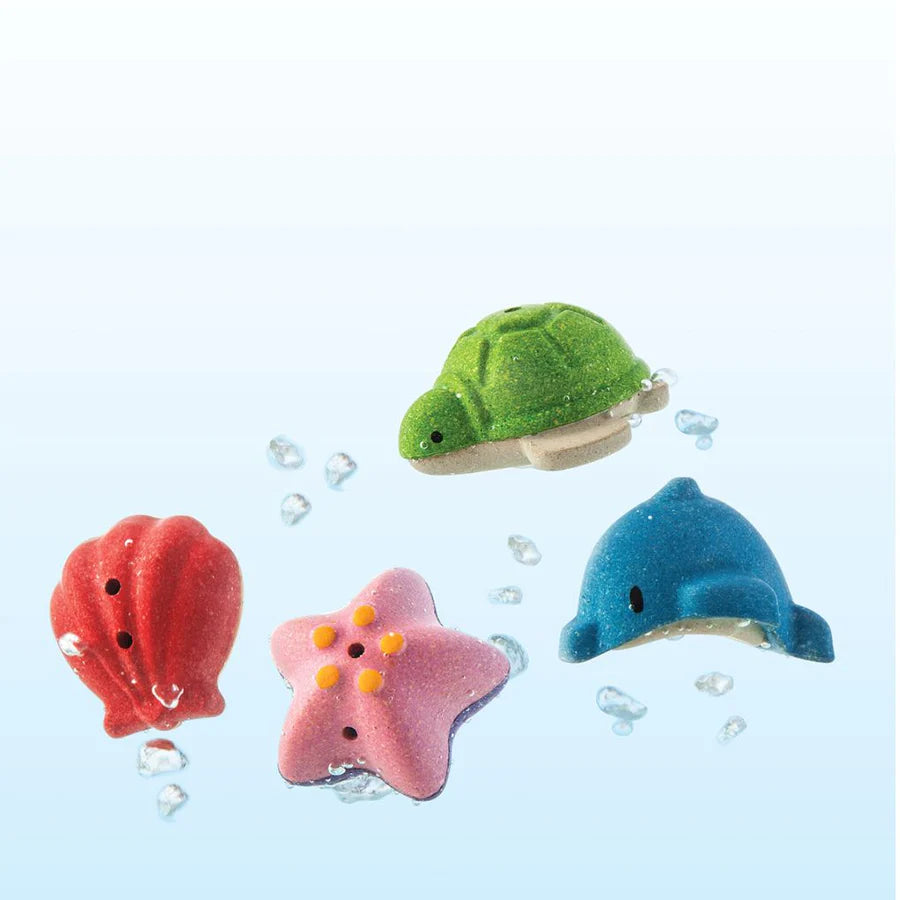 Plan Toys Wooden Sea Life Bath Set image 0