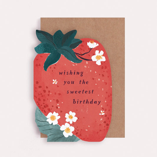 Sister Paper Co Sweet Strawberry Birthday Card image 0