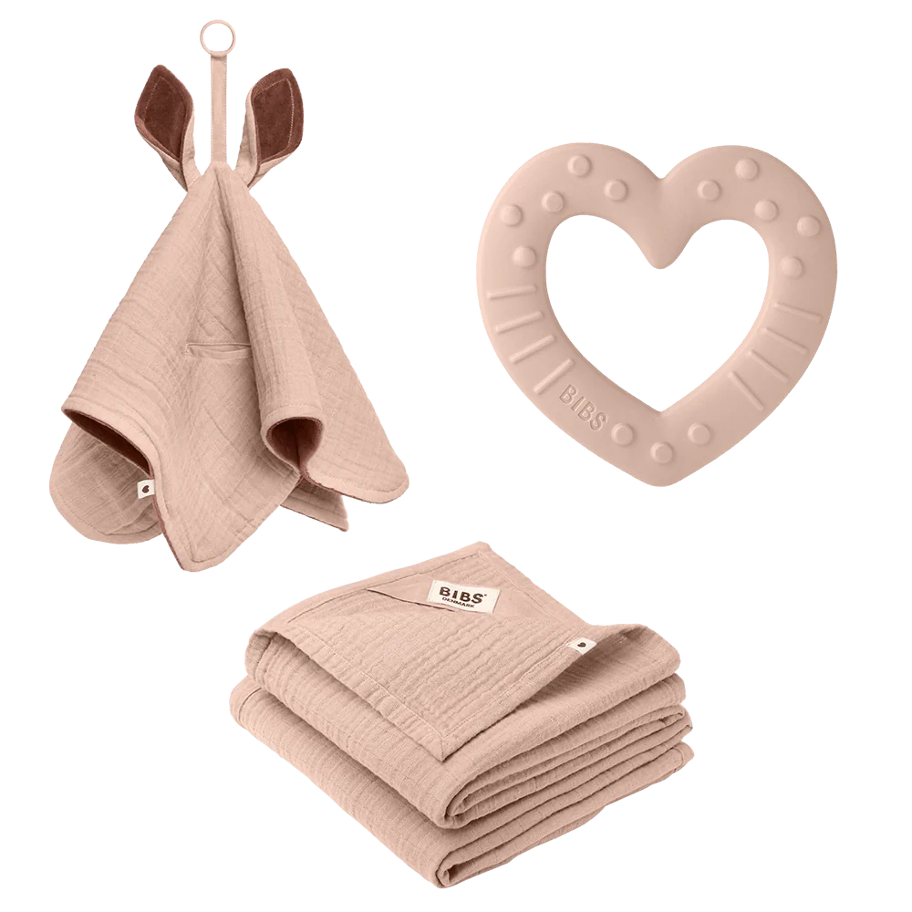 BIBS Newborn Gift Set Blush Pink image 1