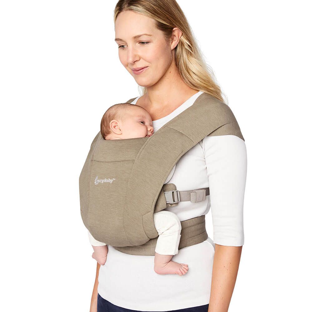 ergobaby Embrace Newborn Carrier Soft Knit Soft Olive image 2