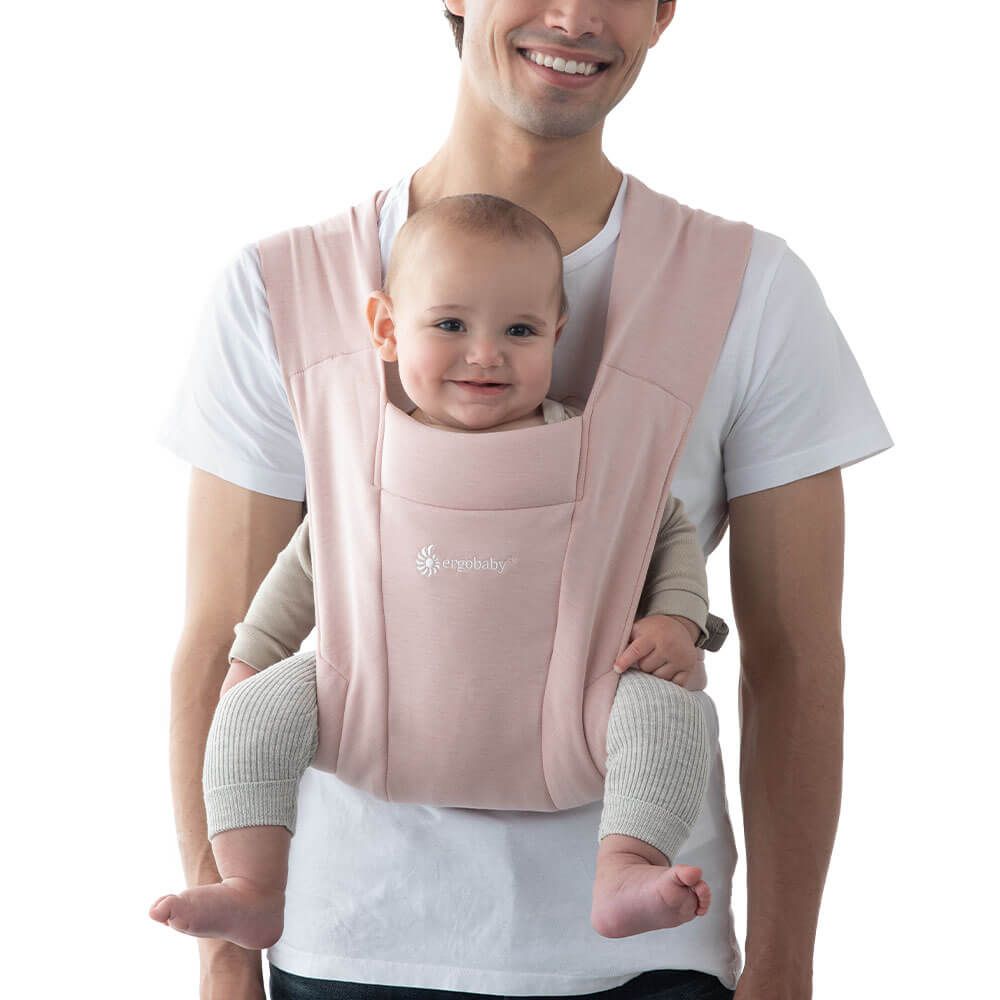 ergobaby Embrace Newborn Carrier Soft Knit Blush Pink image 3