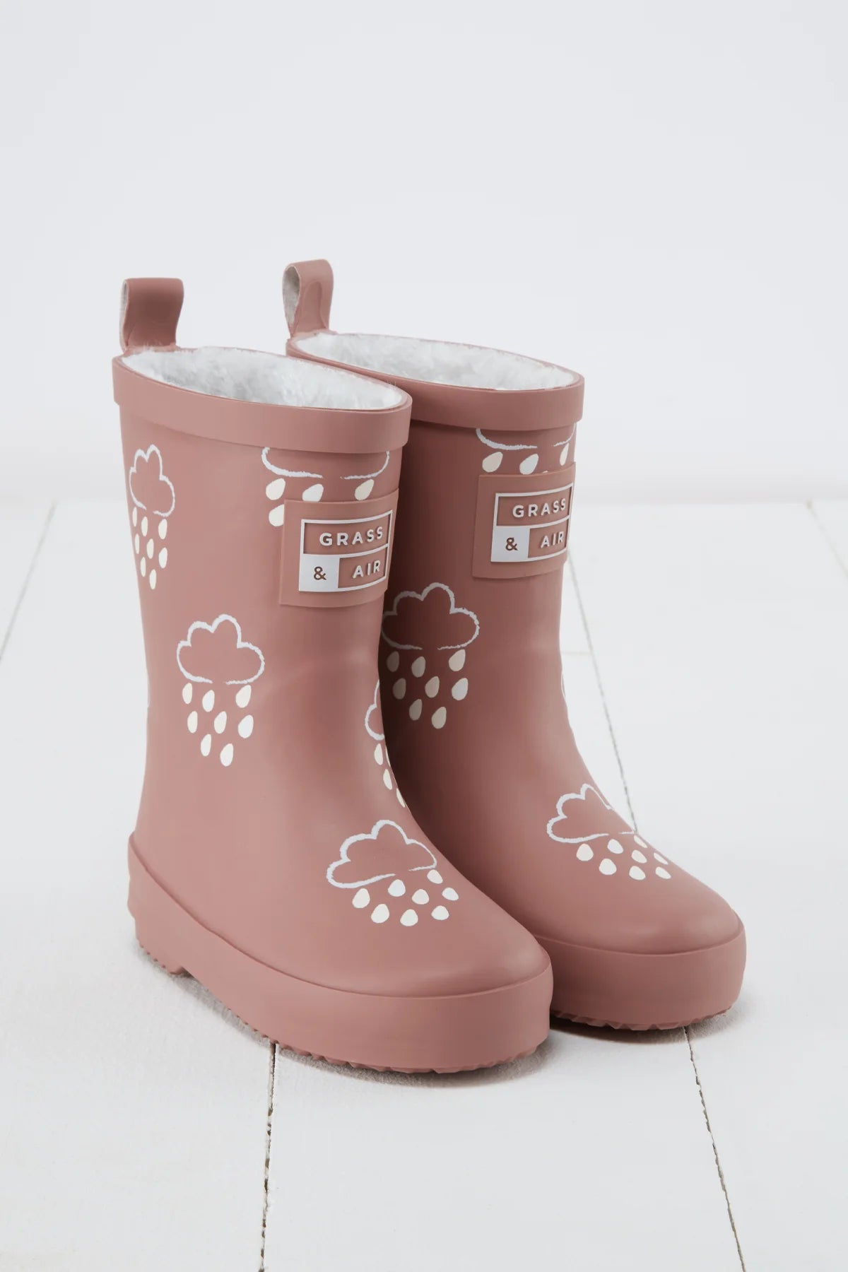 Grass & Air Colour Changing Wellies Rose Pink image 0