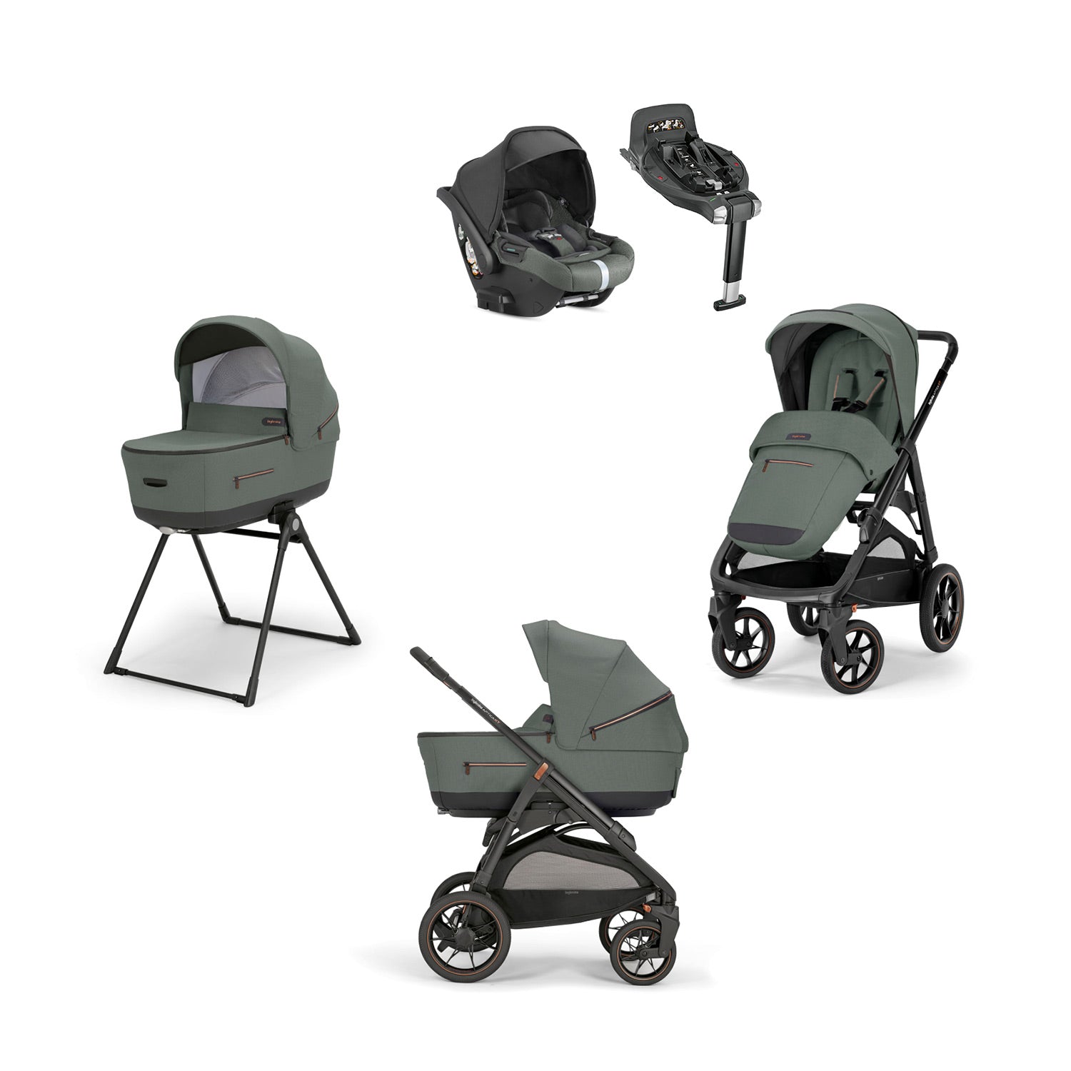 Inglesina Aptica XT Travel System - Taiga Green image 0