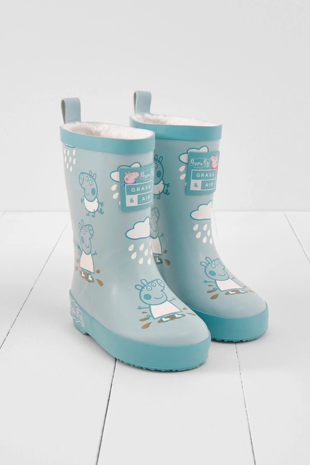 Grass & Air x Peppa Pig Colour Changing Wellies Blue image 0