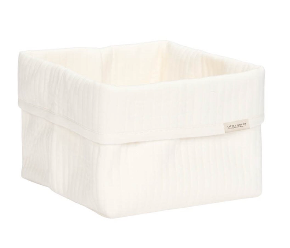 Little Dutch Storage Basket - Pure Soft White image 1