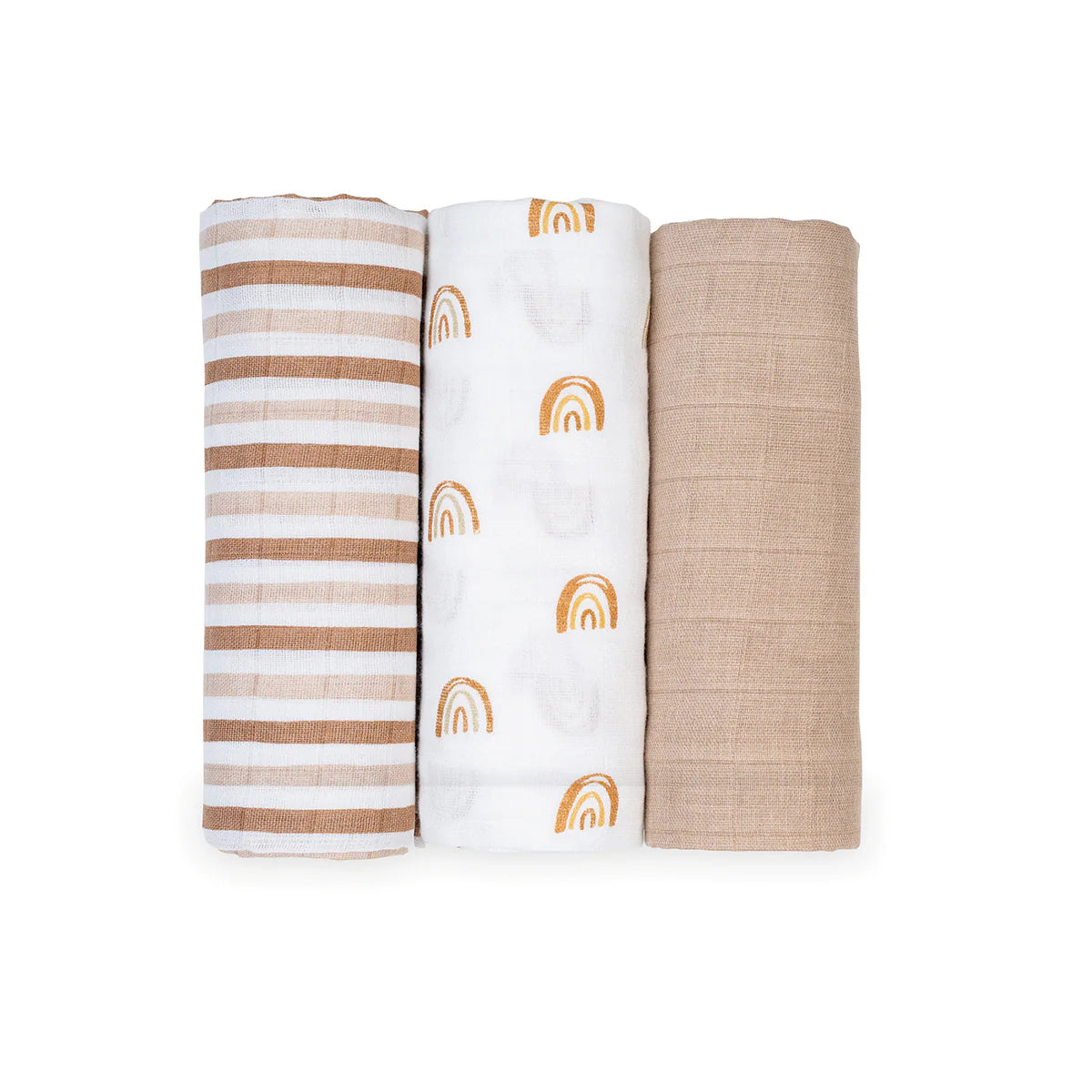 Lulujo Cotton Muslin Receiving Blankets - 3 Pack image 1