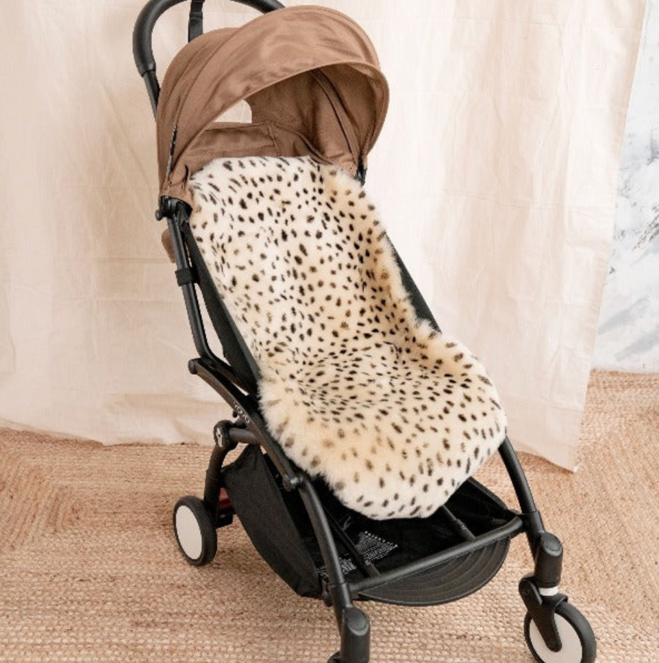 Baa Baby Sheepskin Pram Style Liner | Leopard Spot Special Edition image 1