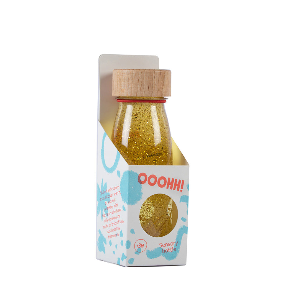 Petit Boum Sensory Bottle Float Bottle Gold image 0