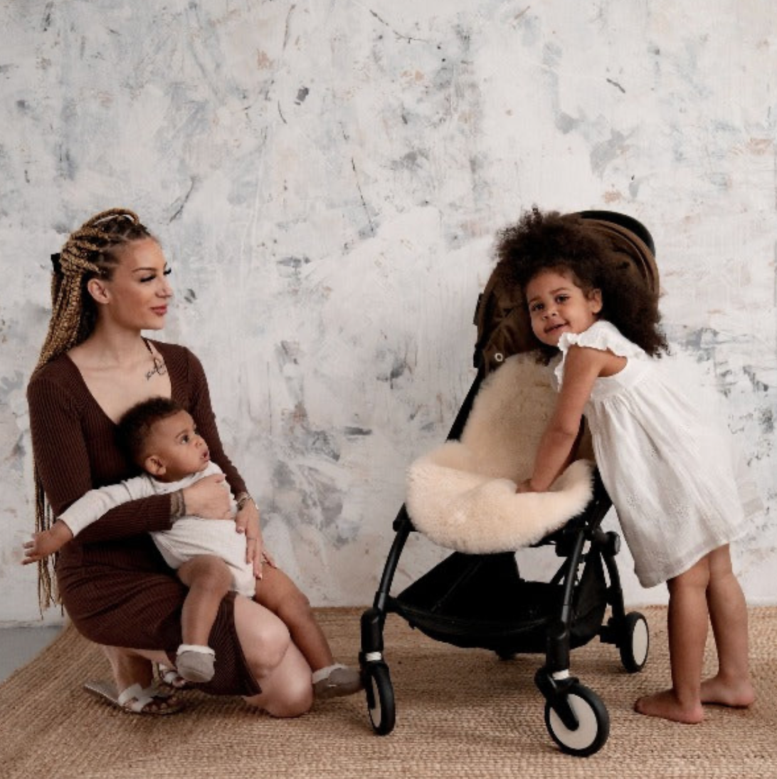 Baa Baby Sheepskin Pram Style Liner | Milk Shorn Hair image 2