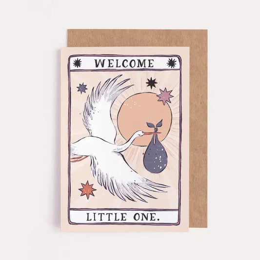 Sister Paper Co. Welcome New Baby Stork Card