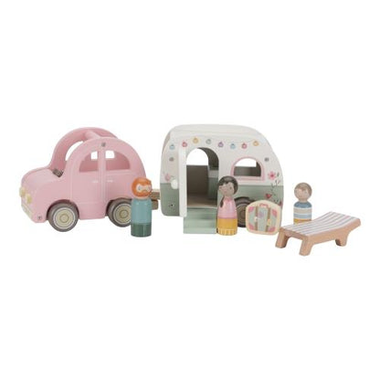 Little Dutch Toy Car with Caravan Playlet image 0